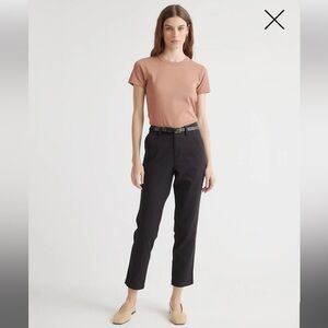 Stretch Cotton Twill Girlfriend Chino Pants